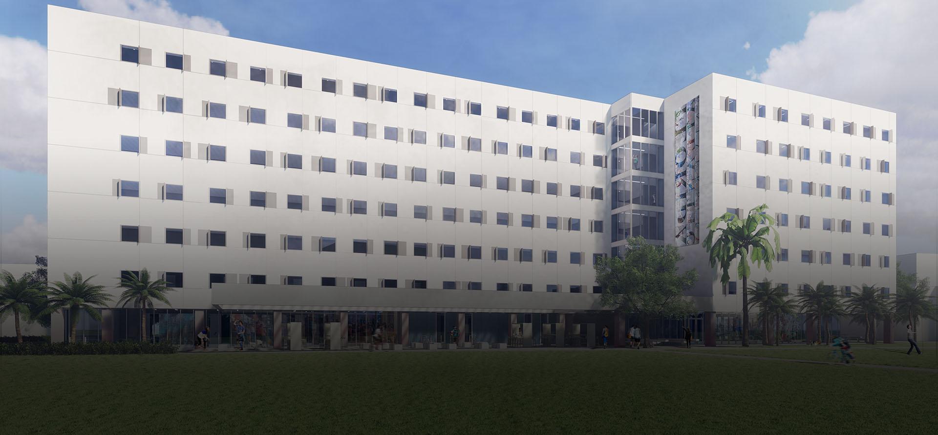 3D rendering of new dormitory.